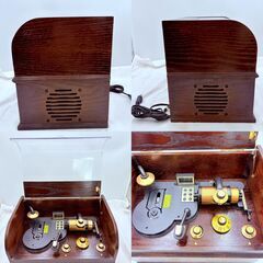 【❗️✨レトロもの✨❗️】蓄音機　OFA-0001　レトロ音響＊インテリアに映える✨簡易清掃・通電確認済み❗️の画像