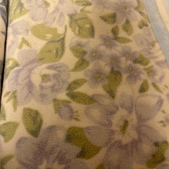 シングル毛布あげます花柄の画像