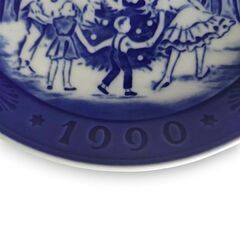 未使用 ロイヤルコペンハーゲン 1990年 クリスマスプレート イヤープレートの画像