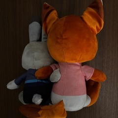 【新品】ズートピアのニック・ワイルドとジュディ・ホップス ぬいぐるみの画像