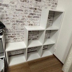 収納棚　オシャレ　ホワイトの画像