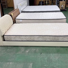 A1837🌟配送♻️組み立て🉑‼️シングルベッドマットレス付きレーザーベッド🌟の画像