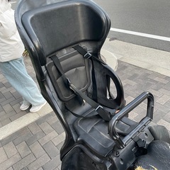 子供乗せ自転車　黒の画像