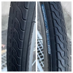 【しっかり整備済み】耐摩耗タイヤ26インチ内装3段オートLEDライトの自転車ブラックの画像