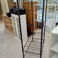 リユースのサカイ栃木店★ジモティ割あり★  ラック ブラック W85×D40×H139 クリーニング済み TC11866の画像