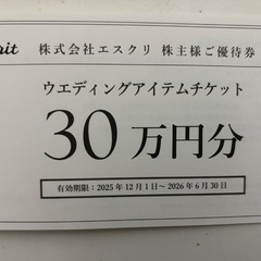 株主優待　エスクリの画像