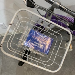 【ジモティー割】子供用自転車 21インチ パープル×ピンク（ID1652）の画像