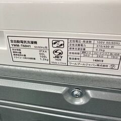 J5914　【リユースのサカイ柏店】　洗濯機　ヤマダ　YWM-T60H1　2021年製 動作確認　クリーニング済み　参考価格49,280円の画像