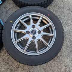 【来店取替】1セットのみ 155/65R14 新品スタッドレスタイヤ&アルミ付きセット 軽自動車用の画像