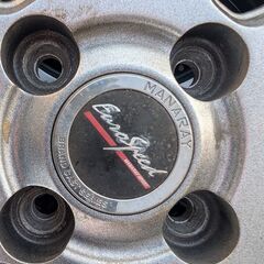 【来店取替】1セットのみ 155/65R14 新品スタッドレスタイヤ&アルミ付きセット 軽自動車用の画像