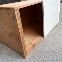 りんご箱で作った地域猫のハウス差し上げますの画像