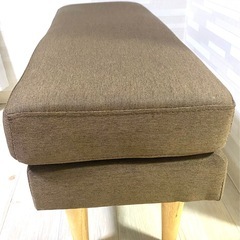 シンプル　モダン　ベンチ　ソファ　2人掛けの画像