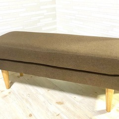 シンプル　モダン　ベンチ　ソファ　2人掛けの画像