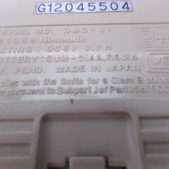 現状品 任天堂 ゲームボーイ DMG-01 画面黄ばみ ライン抜けあり 充電式アダプタ付属 レトロゲーム機 Nintendo GAME BOY 苫小牧西店の画像