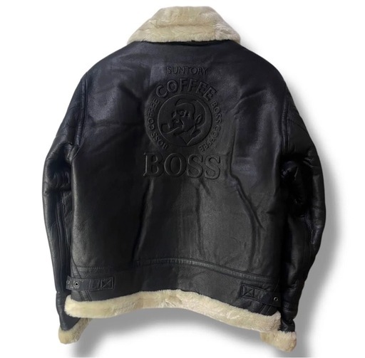 サントリーBOSS 本革ジャケット　ボスジャン