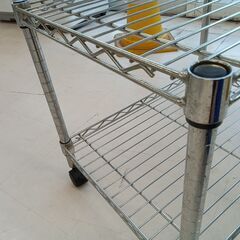 リユースのサカイ栃木店★ジモティ割あり★  メタルラック シルバー W61×D45.5×H52 クリーニング済み TC11861の画像