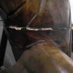 【店頭取引のみ】一刀彫 虎の置物の画像