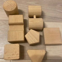 手押し車　歩行器　積み木　おもちゃ　　の画像
