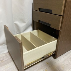 勉強机(サイドの棚付き、椅子なし)の画像