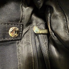 ハンドバッグ
 黒 ファー付きの画像