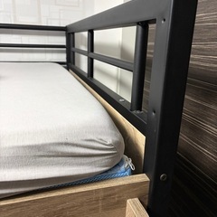 3段ベッド　2段ベッド　3段目キャスター付きの画像