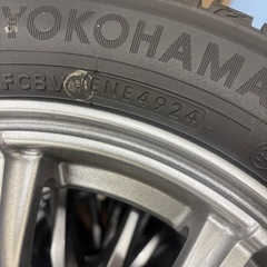 軽自動車用　スタッドレス　2024年製　使用期間四ヶ月アルミセット　の画像