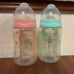 哺乳瓶　4本(ピジョン他)の画像