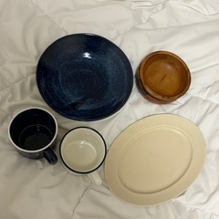 お皿　コップ
の画像