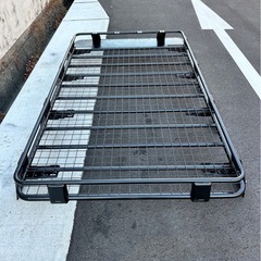 激安お値打ち出品！！ランクルプラド78 大型スチール製ルーフラックの画像