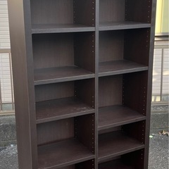 配達設置無料 収納家具 本棚 書棚 オープンシェルフ の画像