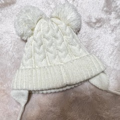 プティマイン　ニット帽子　ポンポン　ミッキー　48の画像