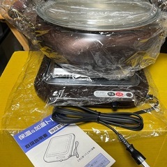 銅ブロンズ卓上銅鍋26㎝　&　加温トレー　プロフィールを必ず見てくださいね。の画像