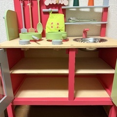 木製キッチンセットの画像