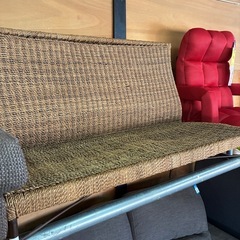 【ジャングル深井店】★ベンチ 茶 ブラウン 家具 堺市 深井 【FU3064】の画像