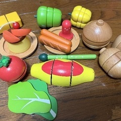 木製キッチンセットの画像