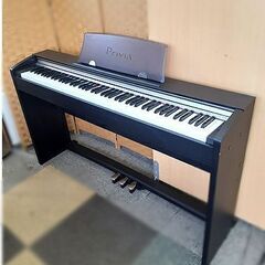 札幌【電子ピアノ カシオ PX-730BK 2010年製】USB＆MIDI対応 60曲内蔵 16音色 88鍵盤 取説＆ピアノスコア付属 CASIO 北20条店の画像