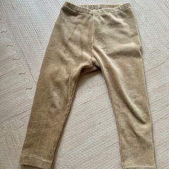 武蔵小杉★おまけ付き★UNIQLO コーデュロイライクレギンス 10分丈 ベージュの画像