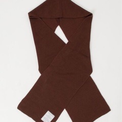 新品未使用　フード付き　ニットマフラーの画像