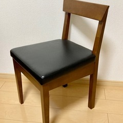 業務用 木製 ダイニングチェア 椅子 店舗 居酒屋 飲食店 ウッドチェア 中古　レザー　チェアーの画像