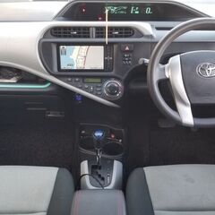 H24 アクア S　車検令和９年７月まで　Bluetooth内蔵フルセグ地デジナビTV  の画像