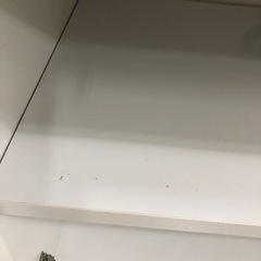 【ドリーム川西店御来店限定】☆ジモティー見たよ♪割引☆  キャスター付きロータイプ食器棚 WHT クリーニング済み 【99560000039299】の画像