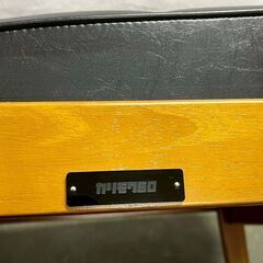 【カリモク】 60 K チェア W36170BW 1人掛け ソファ 椅子 ブラック 1シーター シングル ブランド家具 ② A0978の画像