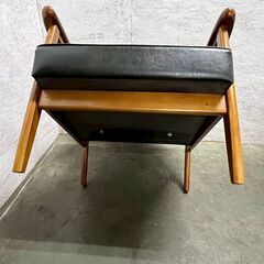 【カリモク】 60 K チェア W36170BW 1人掛け ソファ 椅子 ブラック 1シーター シングル ブランド家具 ② A0978の画像