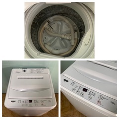 ヤマダセレクト 縦型洗濯機 YWM-T70H1 7.0kg ホワイト 2021年製の画像