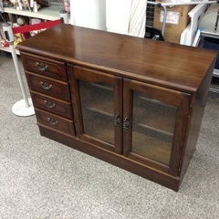 【カリモクのリビングボード】リビングボード カリモク　karimoku　コロニアル　キャビネット　サイドボード オーディオボード　：ブラウンの画像