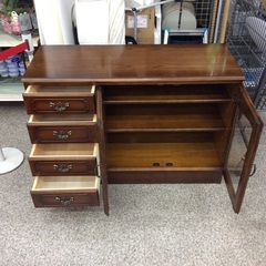 【カリモクのリビングボード】リビングボード カリモク　karimoku　コロニアル　キャビネット　サイドボード オーディオボード　：ブラウンの画像