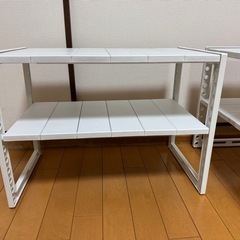 ニトリ シンク下収納 伸縮ラック 奥行30cmの画像