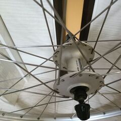 手組ホイールM475ハブ＋MAVIC XM317リム Vブレーキ 6穴ディスク対応品 前後セットの画像