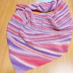 手編みのショールの画像