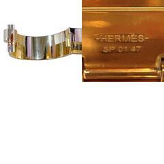 エルメス  バングル ホワイト×ベージュ×ゴールド  HERMES シャルニエールバングルの画像